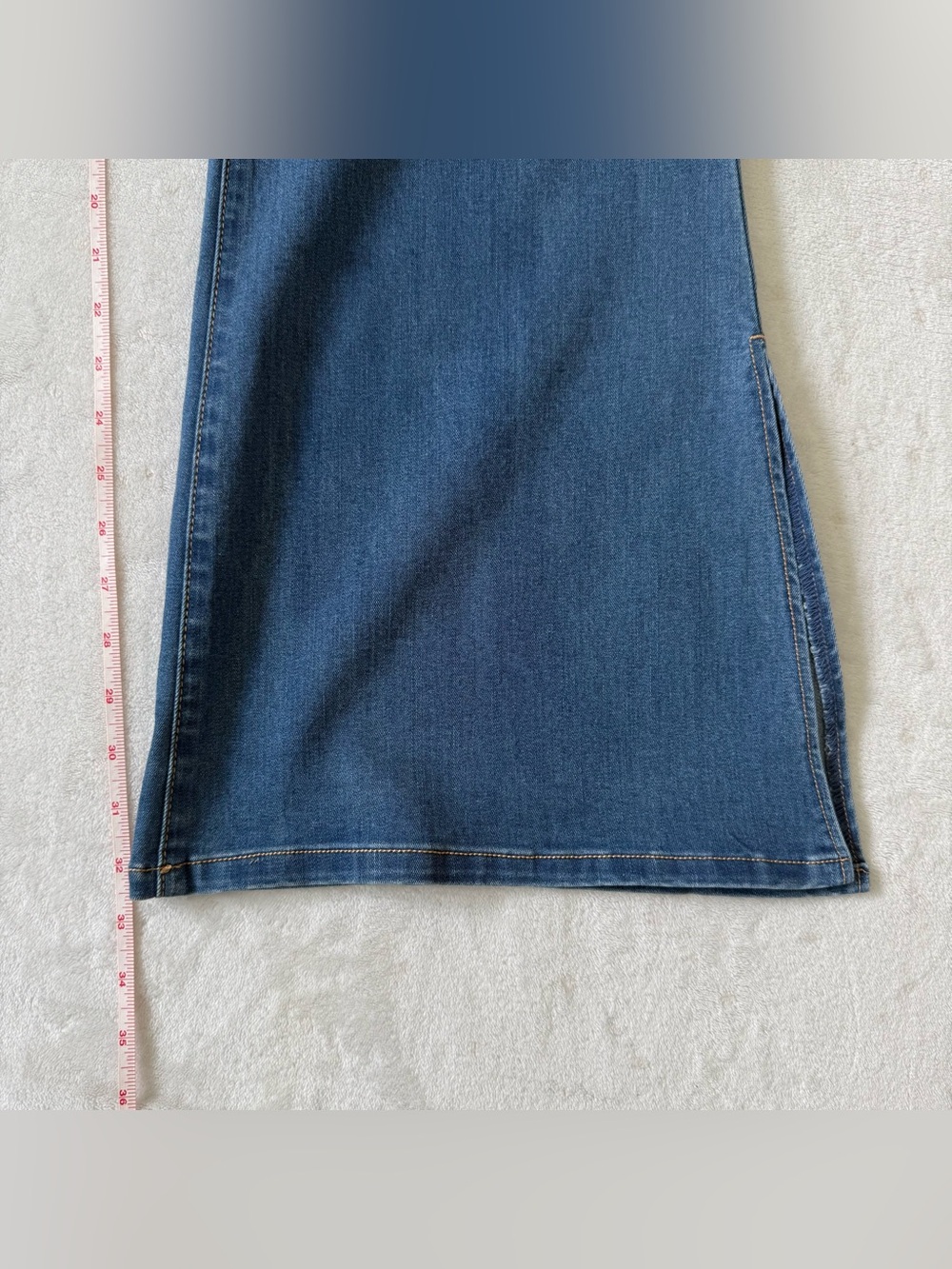 Fashion Nova Junk In The Trunk Light Wash Distressed Flare Jean Plus Size 22 NWT - Picture 10 of 16
